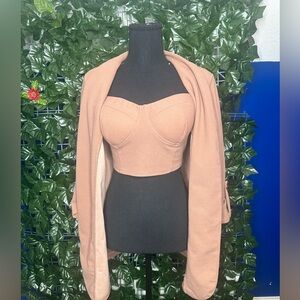 Mauve Two-Piece Top.